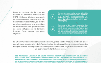 La CN URPS ML demande à l’État de recenser tous les médecins ukrainiens réfugiés en France