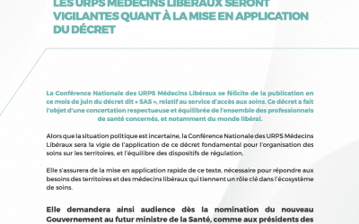 Décret SAS : les médecins libéraux seront vigilants quant à la mise en application du décret